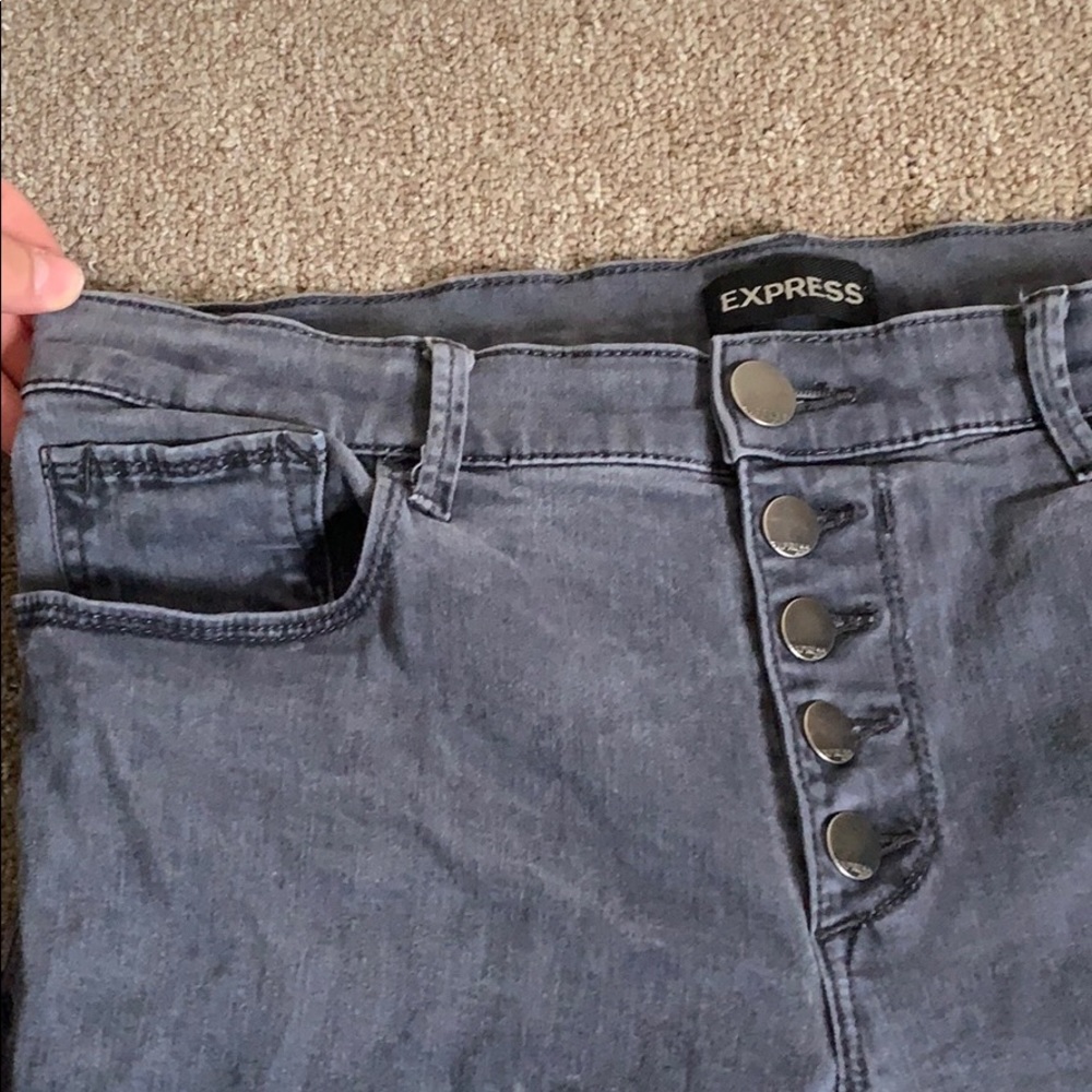 Gray Jeans Mid Rise - Picture 2 of 6